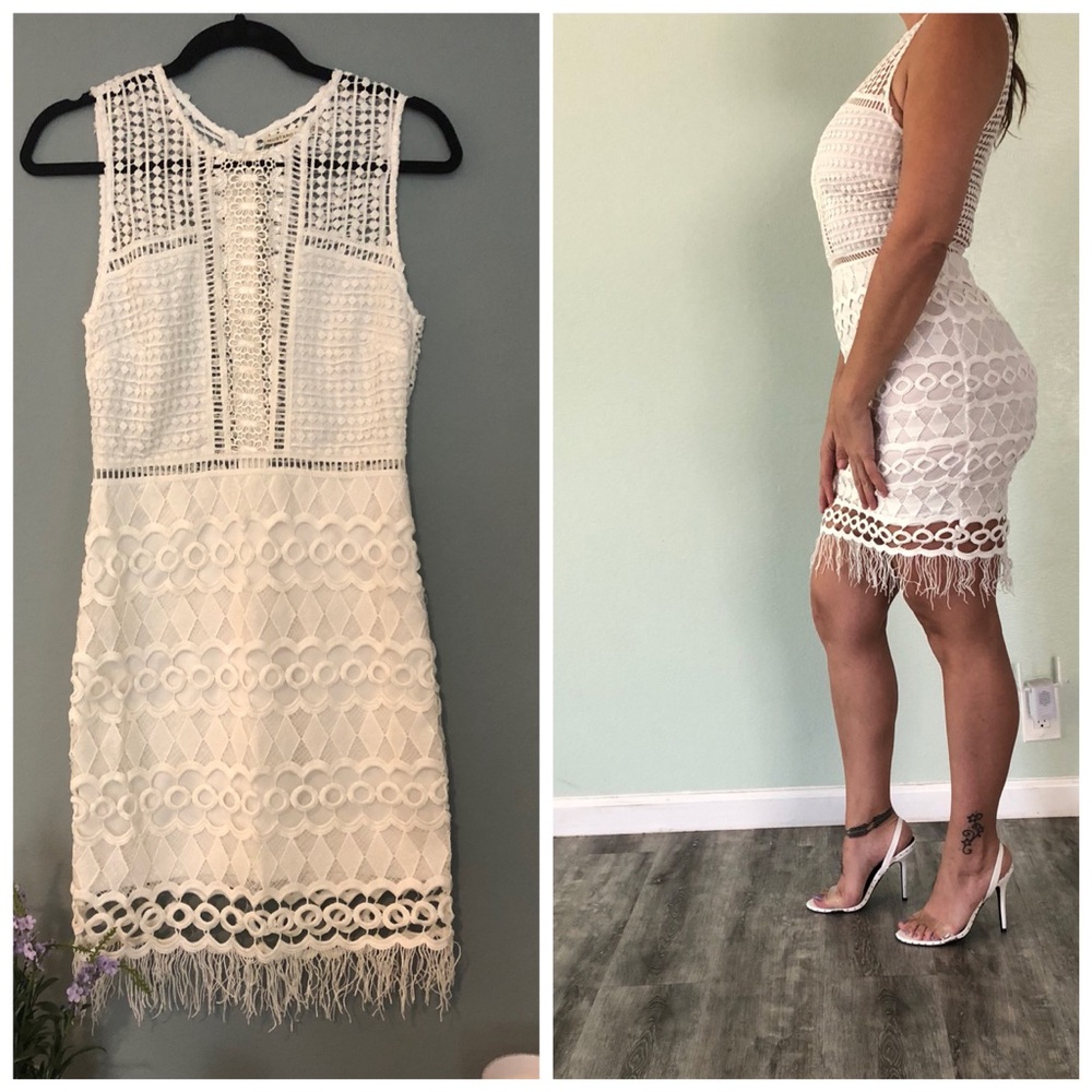 ‼️NEW‼️ Mustard Seed White Crochet dress